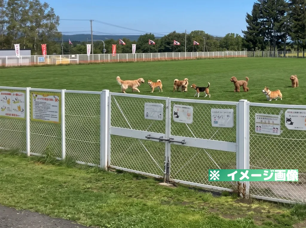 道の駅 絵本の里 けんぶち ドッグラン「ムーニャパーク」