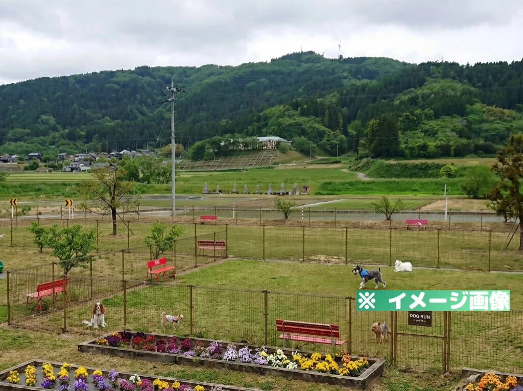 道の駅 メルヘンおやべ ドッグラン
